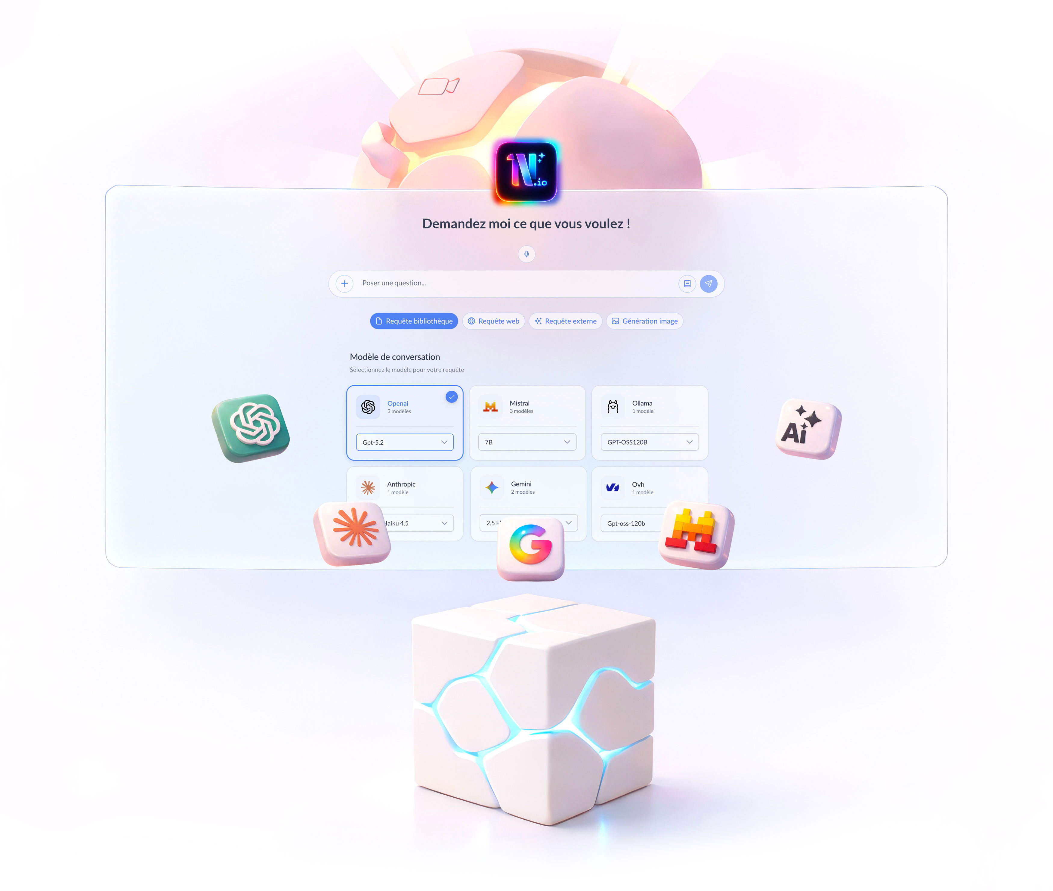 narratheque.io est une plateforme IA multi-LLM en Saas permettant de créer, gérer et certifier des "bases de connaissances souveraines" sous forme de RAG privés.Les bases de connaissances sont générées depuis l'import de données sous la forme de modules intégrés extrêmement simples à utiliser (import, .pdf, vidéos, youtube, scrap url, etc...). La plateforme se charge d'analyser et de vectoriser les données de manière automatique sur des serveurs hébergés en France.